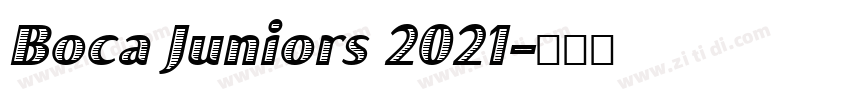 Boca Juniors 2021字体转换